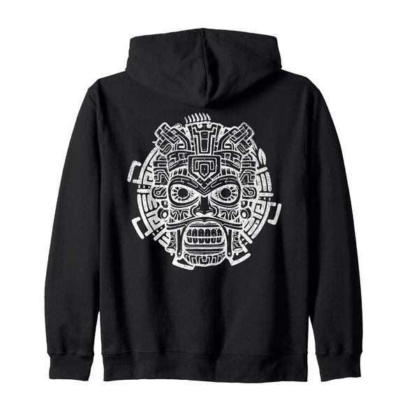 Aztec Mexican Mayan Art Aztec Zip Hoodie - Picture 1 of 1